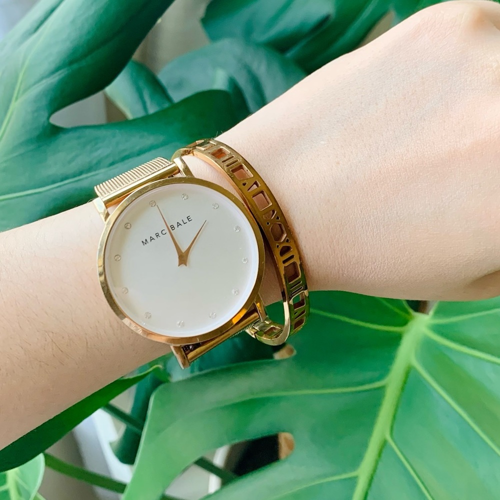 Tiffany inspired Roman Numeral Bracelet - Rose-gold